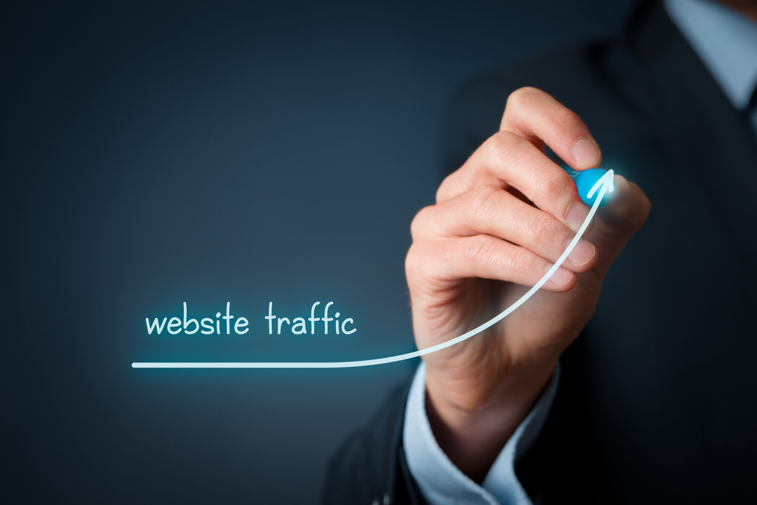 Website traffic scaled